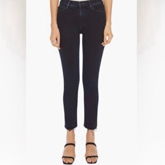 MOTHER Women's Straight Leg Jeans - Deep Blue - Picture 1 of 8